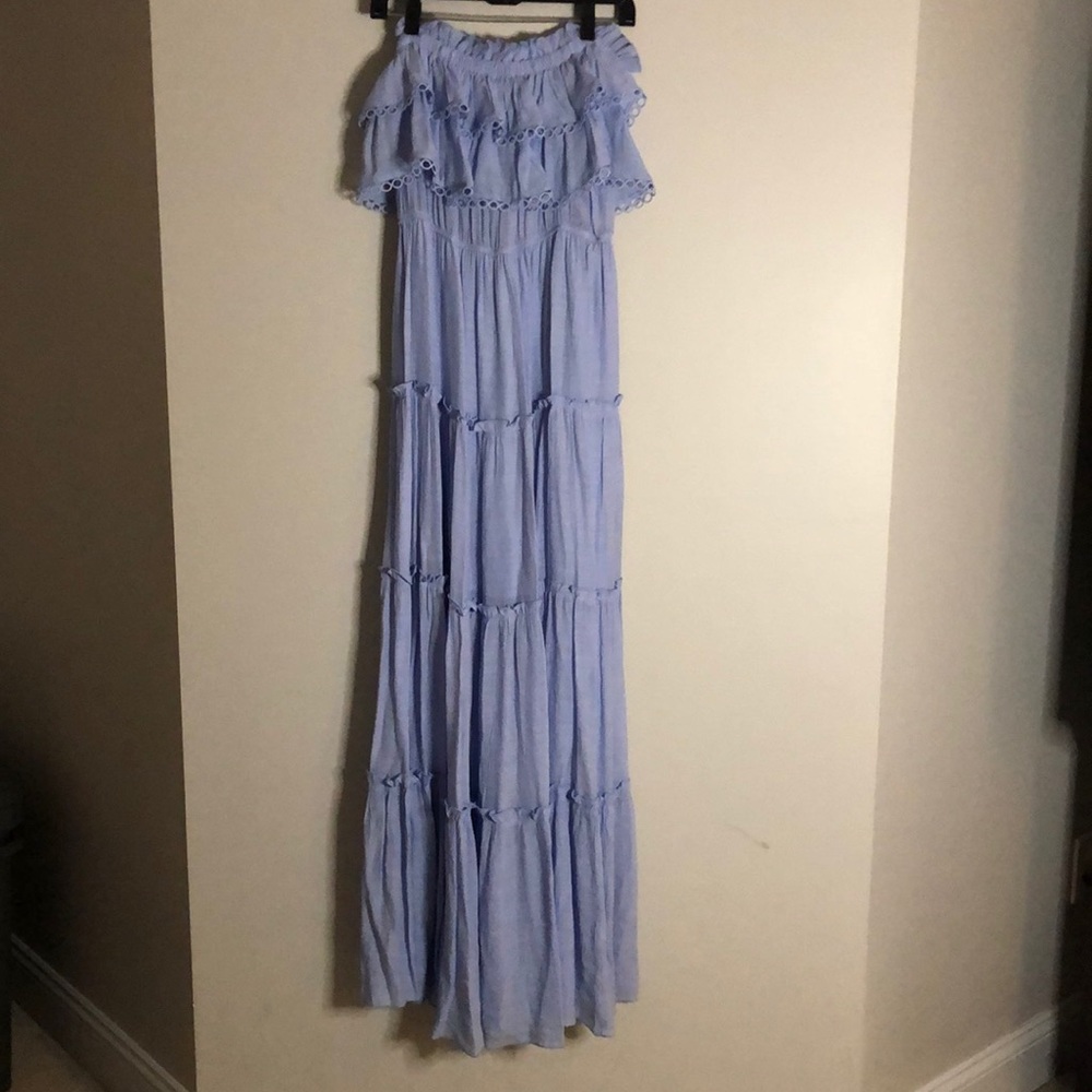 Baby blue maxi dress